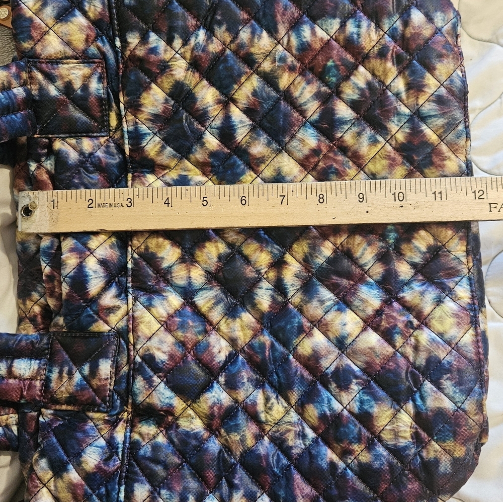 MZ Wallace TieDye Winter Prism Multicolor Quilted Tote. Nwot! - Picture 9 of 13